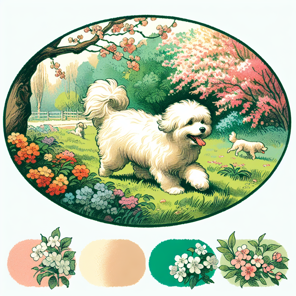 ふわふわした犬